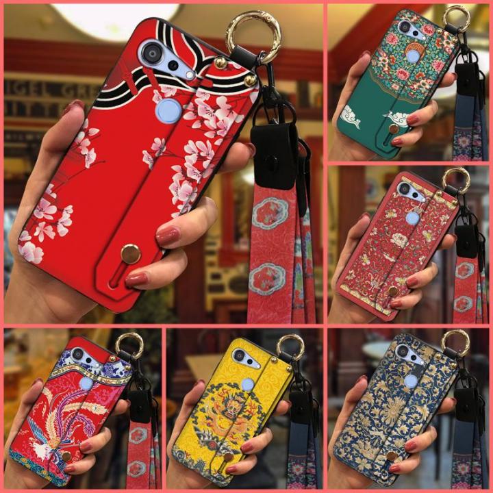 Wristband%20Anti-dust%20Phone%20Case%20For%20Kyocera%20Android%20One%20S6/Gratina%20KYV48%20Silicone%20Back%20Cover%20protective%20Fashion%20Design%20-%20Image%203