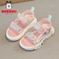 Bobdog Children's Shoes2023New Girls' Sandals Soft Bottom Non-Slip Summer Baby Girl Shoes Children's Beach Shoes. 
