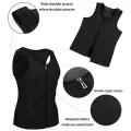 Men vest shaper (XXXL) Sauna Vest Sweat Waist Trainer Zipper Hot Neoprene Tank Top Corset Compression Body Shaper Sauna Shirt Workout Slimming Belt Belly Men Slimming Vest Body Shaper Neoprene Abdomen Fat Burning Shapewear Waist Sweat Elegant". 