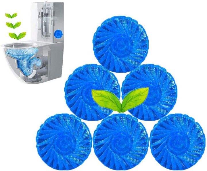 6Pcs Toilet Cistern Toilet Blocks, Cleaner Freshener Loo Tablets Rim Flush, Toilet Bowl Freshener Tablets
