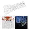 2xDurable Basketball Hoop Net Heavy Duty Night Glow 12-Loop Mesh White. 