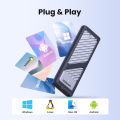 UGREEN M.2 NVMe SATA SSD Enclosure Adapter, Dual Protocol 10Gbps USB 3.2 Gen2, USB C External Enclosure Supports M and B&M Keys and Size 2230 /2242 /2260 /2280 SSDs. 
