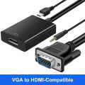 VGA to HDMI Converter Cable with Audio Support 1080P. 
