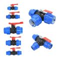 20/25/32/40/50mm Plastic Water Quick Valve PE 3-Way Fast Connection Pvc Valves Accessories 1pcs. 