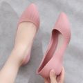 Pointed Low-Cut Rain Boots Women's Short Spring and Summer Low-Top Water Shoes Kitchen Household Waterproof Work Rubber Shoes Pumps Soft Bottom. 