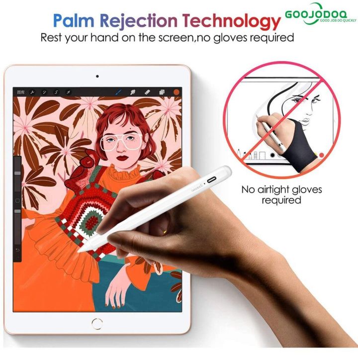 GOOJODOQ%20Stylus%20Pen%20For%20iPad%20Air%204%20iPad%20Pencil%20For%20iPad%207th%208th%209th%20Gen%20with%20Palm%20Rejection%20-%20Image%204