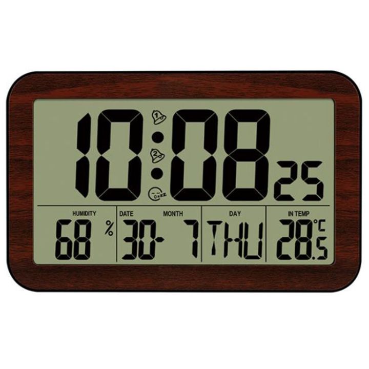 Large Screen Digital Wall Clock Home Electronic Wall Clock Student Electronic Alarm Clock Digital Display Desk Clock B