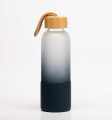Bamboo Lid Premium Glass Water Bottle. 