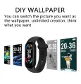 M6 Smart Band Wristband Fitness Tracker Blood Pressure Heart Rate Monitor Smart Watch. 
