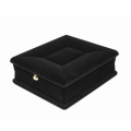 1 x Velvet Necklace Chain Jewelry Display Storage Box Gift -Black. 