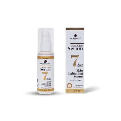 Aroma Care insta glow face serum I 7-in-1 Insta Glow Serum: Your Ultimate Radiance Boosting Solution, Skin brightening solution, Hydrating glow booster, Paraben-free serum50ml (FROM INDIA SAB)