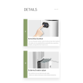 1200ML Dehumidifier Moisture Absorbers Air Dryer Quiet Air Dehumidifier for Home Basement Bedroom Bathroom EU Plug. 