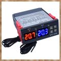 Dual Digital STC-3008 Temperature Controller Two Relay Output Thermostat Heater with Probe Temperature Controller. 