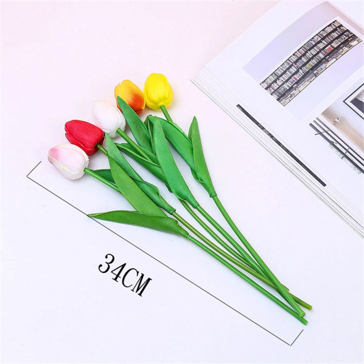 34cm%20Christmas%20New%20Year%20Flowers%20Bouquet%20For%20Decor%20Halloween%20Wedding%20Tulip%20Real%20Touch%20PU%20-%20Image%208