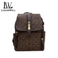 LouisWill Backpack Women Shoulder Bag Large Capacity Backpack Waterproof PVC Backpack Lightweight Laptop Backpack Fashion Backpack School Bag Vintage Printed Bags for Girls Teens Women’s. 