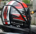 Motorcycle Helmet Holder Luggage Bag Mesh Straps Elastic Rope Black Colour. 