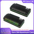 Raspberry Pi Zero 2 W Aluminum Case Metal Passive Cooling Heat Sink GPIO Header for Raspberry Pi Zero 2W. 