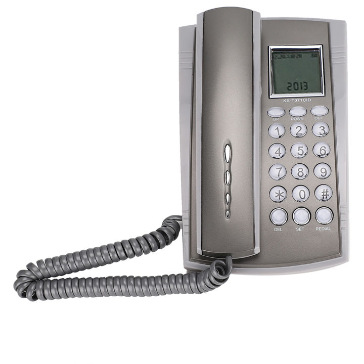 KX%20T071CID%20Wall%20Mount%20Desktop%20Corded%20Telephone%20Phone%20Mute%20Home%20Office%20Hotel%20Call%20Center%20Gray%20-%20Image%209