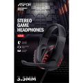 ASPOR A216 Wired Computer Gameing Headphones With MIC PU Arch Gamer Headphone. 