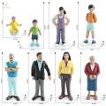 Miniature People Figurine DIY Projects Handpainted Diorama Decoration Layout. 