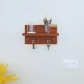 Key Holder Stand/Wall Hooks Stand/Key Holder for Home Office/Wall Mounted Key Holder/Key Hold/Wall Hanging Key Holder/Key Holder with Shelf/Wooden Key Holder with Shelf. 