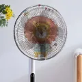 Cute Cartoon Fan Cover All-inclusive Round Electric Fan Protective Cover Household Anti-pollution Anti Pinch Hand Fan Dust Cover. 