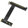 Riser Cable M.2 NVME to PCIE X16 Adapter Graphics Extension Cable 90 Degree PCI Express 3.0 16X to M Key Riser Cable A. 