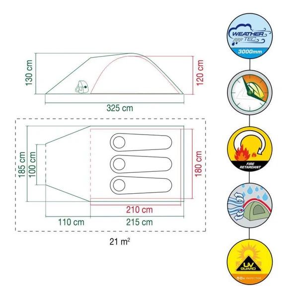 COLEMAN%C2%AE%20DARWIN%203%20PLUS%20TENT%20-%20Image%209