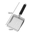 Reliable Cat Litter Cleaning Tool Convenient Non-stick Metal Cat Litter Scoop with Long Handle Easy Pet Cleaning Tool for Southeast Asian Buyers. 