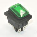【Black】 1x Red Green Black RLEIL RL2 Waterproof IP65 ON/OFF Car Rocker Switch. 