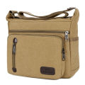 Men And Women Travel Bags Tool Bag Retro Washed Canvas Shoulder Messenger Bag Crossbody Satchel Single Back. 