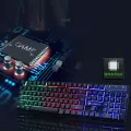 Limeide GTX-300 USB Wired Gaming Keyboard & Mouse Standard 104 Keys Ergonomic Multimedia Keyboard Rainbow LED Backlight RGB for PC Computer Desktop Laptop Keyboard and Mouse Combo. 