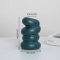 Household Plastic Flower Vase Imitation Ceramic Spiral Design Flower Pot Modern Nordic Style Flower Arrangement Home Decoration. 