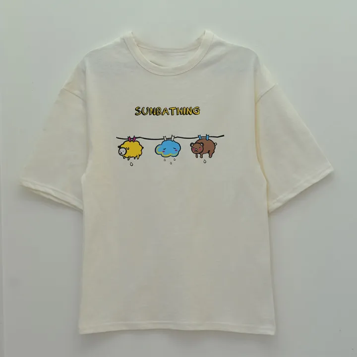 Sun%20bathing%20Tee%20T-shirt%20for%20girls%20Casual%20T-shirts%20for%20woman%20and%20ladies%20Baggy%20Tee%20-%20Image%203