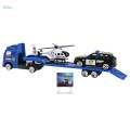 1/64 Scale Tow Truck Pull Back Truck Educational Toys Crane Trailer Tow Truck Toy for Children. 