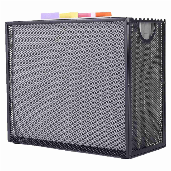 BRADOO%202X%20Hanging%20File%20Organizer%20Filing%20Box,Metal%20Mesh%20File%20Crate%20Desk%20Organizer%20Magazine%20Holder%20with%2010%20Hanging%20Folders%20-%20Image%205