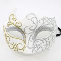 Half Face Party Dance Mask Masquerade Glossy Mask Party Cosplay Dance Costume Gentleman Masquerade Mask Prom Mask. 