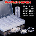 【ETOP】1/10PCS 21/22/23/24/25/26/33mm  Capsules Box s Protector Case  Container Collection Display Storage Box. 