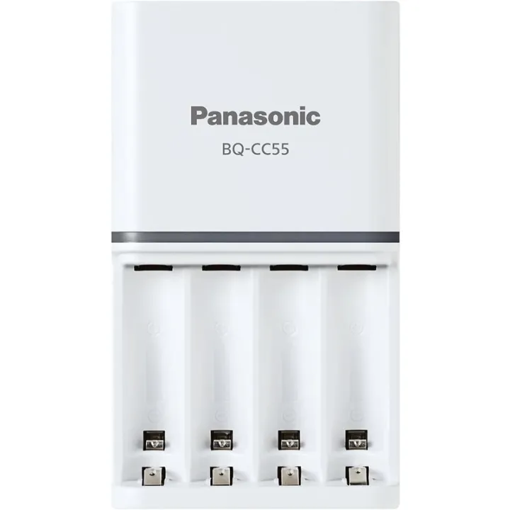 Panasonic Eneloop (BQ-CC55) Fast Smart Charger 1.5 Hours With Individual Control - White