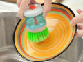 Dishwashing Soap Dispenser Brush Kitchen Utensils Cleaning Brush Dishwashing Soap Brush With Washing Up Liquid Soap Dispenser. 