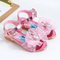 Girls Sandals2023Summer New Children's Princess Shoes Middle and Big Children Little Girl Beach Shoes Soft-Soled Baby Shoes. 