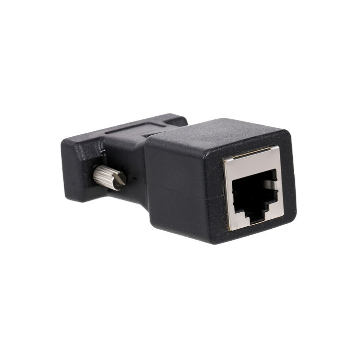 HXSJ%202Pcs%20Vga%20To%20Rj45%20Adapter%20Vga%20Male%20To%20Rj45%20Adapter%20Ethernet%20Port%20Converter%20Cat5E%20Cat6%20Network%20Cable%20Adapter%20-%20Image%205