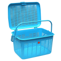 Easy Open Wide Top Load Door Pet carrier Plastic basket for Cats. 