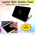 Laptop Skin Protector Sticker Combo Pack(For 15.6 inch Laptops) With High Quality Matte Laminate Hp Asus Dell Lenovo MSI Free Trackpad Sticker. 