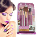 5 Pcs Set Of Makeup Brush Kit, Feather Fashion Brush Set, Beauty Makeup Set. 