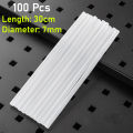 100Pcs Glue Gun Stick 30cm Long Stick Clear Hot Melt Adhesive 7mm Full Size Diameter Sticks for Craft Creating 25 Pcs lot. 