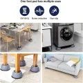 4PCS High Quality Washing machine shock pads Non-slip mats Refrigerator Anti-vibration pad Quality TBS. 