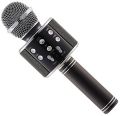 WS-858 Wireless Bluetooth Handheld Microphone Stand Karaoke Mike with Speaker Audio Recording for Cellphone. 