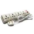 Sunco 4 Way Extension Wire Cord (10ft) /Multi Plug,Trailing Socket,Wire Code (5A). 
