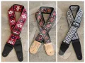 RM Acoustic Electric Bass RETRO Design BRAIDED Cotton Guitar Strap Guitar Belt Akustik Elektrik Bass Gitar Kapok. 